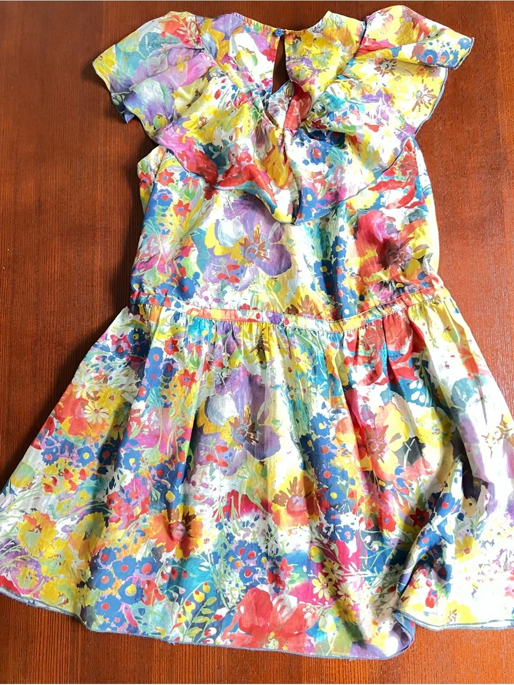 Stella McCartney Multicolor Floral Cotton Dress 14 yrs